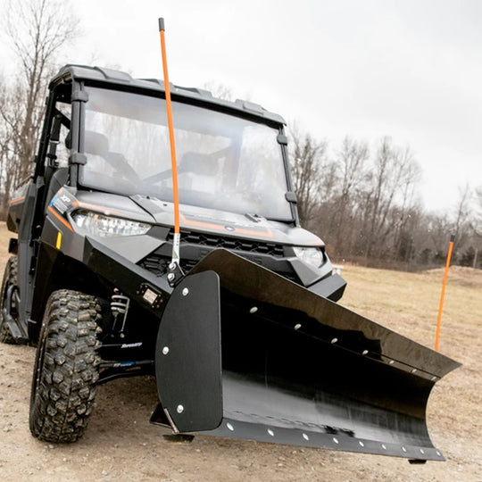 SuperATV Plow Pro Snow Plow Deflector and Marker Kit Installed