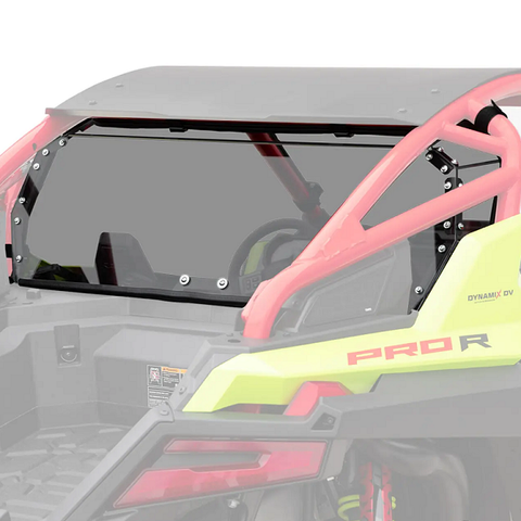 2024 Rzr Pro R Rear Windshield SuperATV Polaris RZR PRO R Rear Windshield