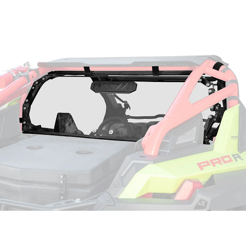 2024 Rzr Pro R Rear Windshield SuperATV Polaris RZR PRO R Vented Rear Windshield (2022-24)
