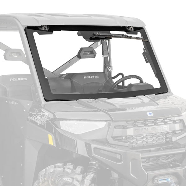 SuperATV Polaris Ranger XP 1000 MaxDrive Power Flip Glass Windshield with Wiper