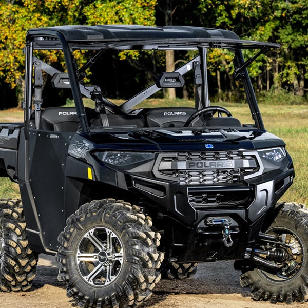 Polaris Ranger XP 1000 MaxDrive Power Flip Glass Windshield Open