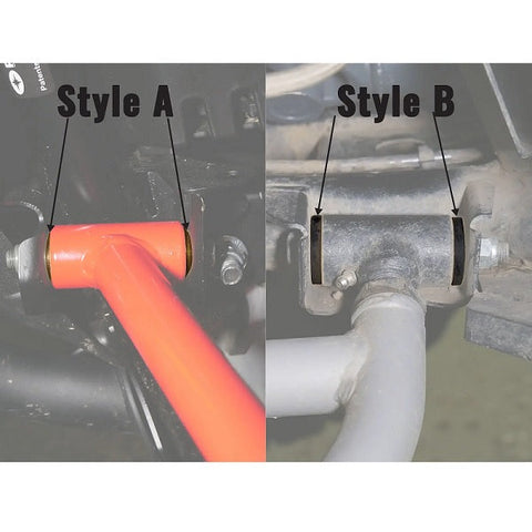 SuperATV Polaris RZR S 1000 A-Arm Bushing Kit Styles