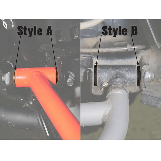 
                  
                    SuperATV Polaris RZR S 1000 A-Arm Bushing Kit Styles
                  
                