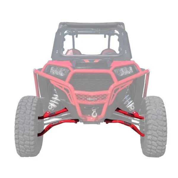 SuperATV Polaris RZR XP1000 High Clearance Front A-Arms Red