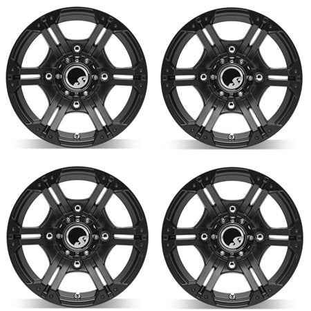 SuperATV Bandit Wheels H-Series Set - Black