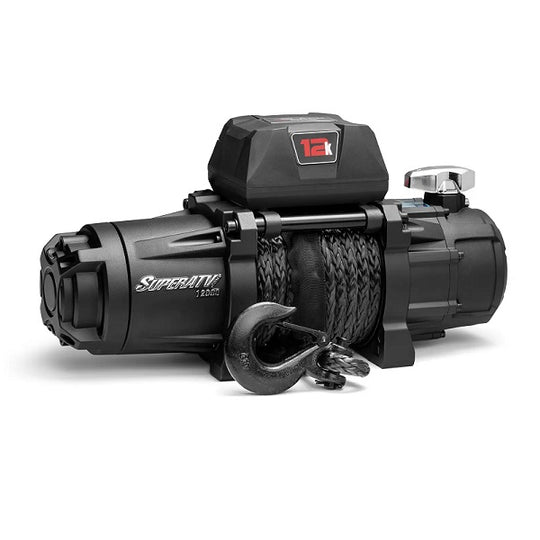 
                  
                    SuperATV Black Ops 12000 Synthetic Rope Winch Wireless Remote
                  
                