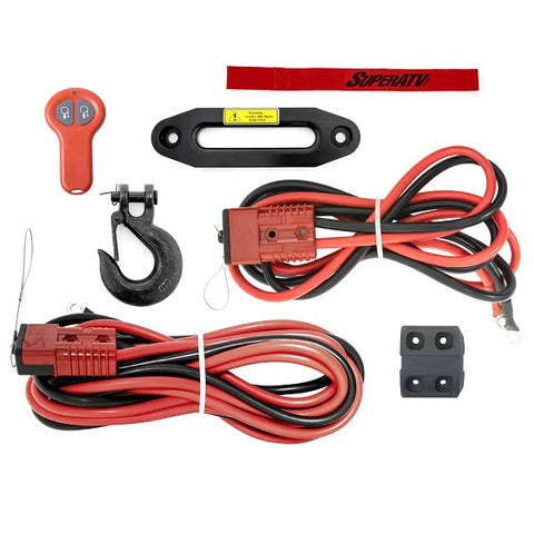 SuperATV Black Ops 12000 Synthetic Rope Winch