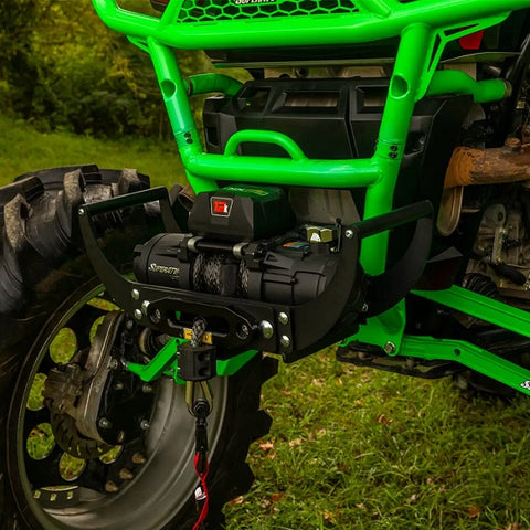 SuperATV Black Ops 12000 Synthetic Rope Winch & Winch Mount