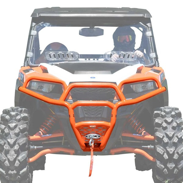 SuperATV Polaris General Front Bumper Up to 2023 Orange