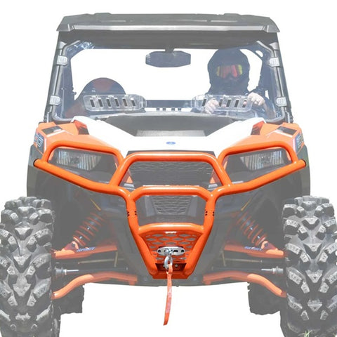 SuperATV Polaris General Front Bumper Up to 2023 Orange