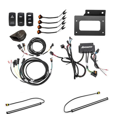 SuperATV Kawasaki Teryx KRX 1000 Deluxe Turn Signal & Horn Kit 12 Inch LED Strip