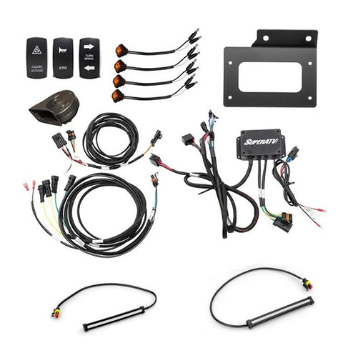 SuperATV Kawasaki Teryx KRX 1000 Deluxe Turn Signal & Horn Kit 6 Inch LED Strip