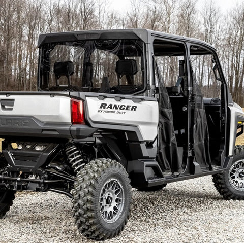 SuperATV Polaris Ranger XD 1500 Windshield - Rear Light Tint Installed