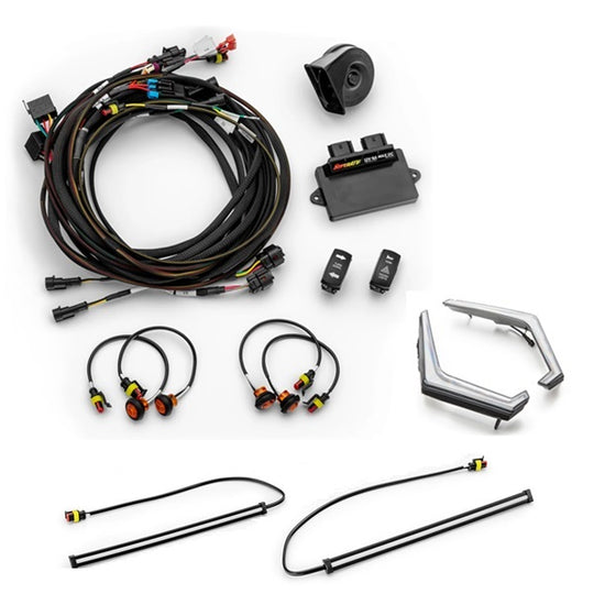 
                  
                    Deluxe Self-Canceling Turn Signal Kit Fang Lights with 12" LED Strips Light Kit
                  
                