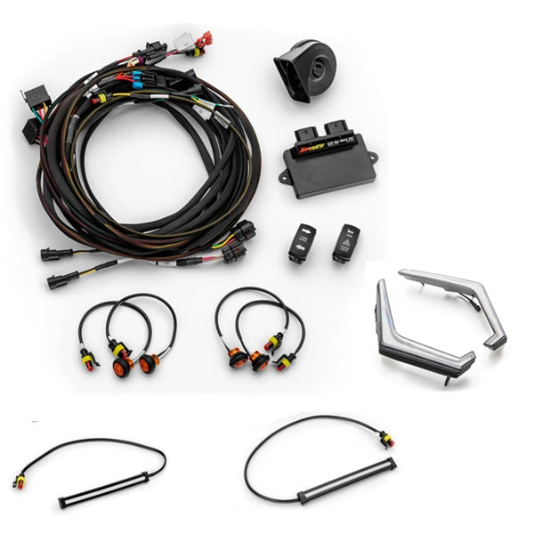 
                  
                    Deluxe Self-Canceling Turn Signal Kit Fang Lights with 6" LED Strips Light Kit
                  
                
