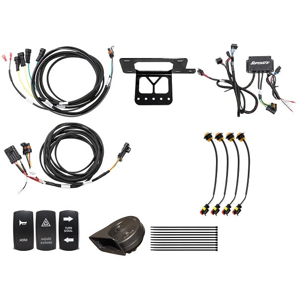 SuperATV Yamaha Viking Deluxe Plug & Play Turn Signal Horn Kit