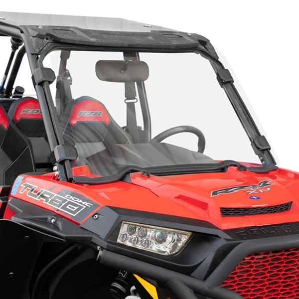 SuperATV Polaris RZR XP Turbo Windshield (2016-18) Scratch Resistant Clear