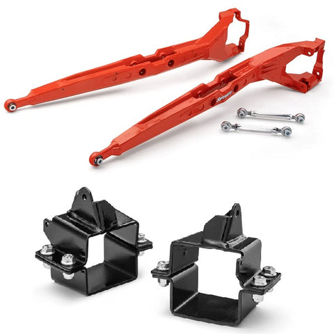 SuperATV Can-Am Maverick X3 Trailing Arms - Smart Shox Red