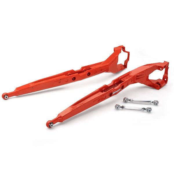 SuperATV Can-Am Maverick X3 Trailing Arms - 72 Inch Red