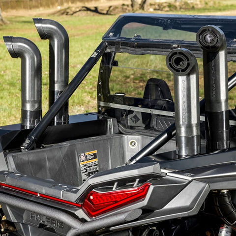 SuperATV Polaris RZR XP Depth Finder Snorkel Kit Installed