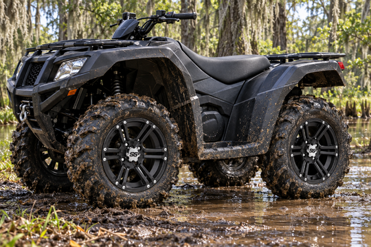 
                  
                    ITP SS212 Black Wheel on an ATV - 12x7
                  
                