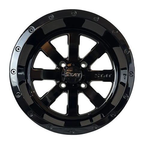 STAT OFFROAD STAT-02 Gloss Black ATV Wheels 4/110 SRA