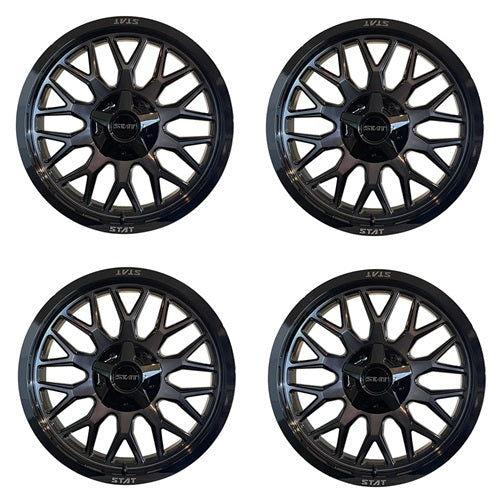 STAT OFFROAD STAT-04 Gloss Dark Tint ATV UTV Wheel Set
