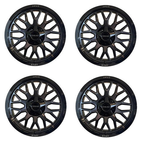 STAT OFFROAD STAT-04 Gloss Dark Tint ATV UTV Wheel Set