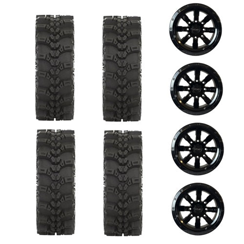 
                  
                    STAT FC-318 Tire & Wheel Kits on STAT-02 Gloss Black Wheels
                  
                