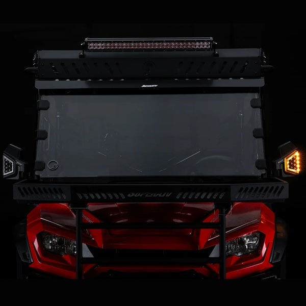 SuperATV Kawasaki Teryx Dual Section Amber LED Side-View Mirrors