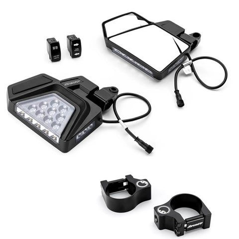 SuperATV Kawasaki Teryx Dual Section LED Side-View Mirrors