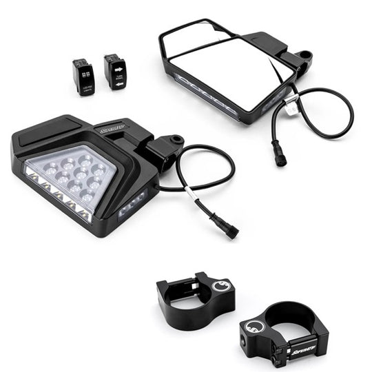 SuperATV Kawasaki Teryx Dual Section LED Side-View Mirrors