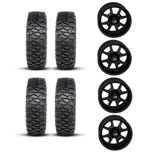 
                  
                    ITP Savage XT Tire & Wheel Kits on Frontline 556 Stealth Black Wheels
                  
                
