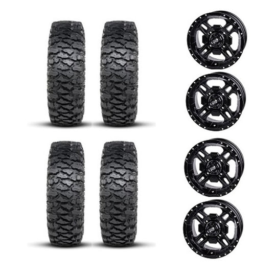 
                  
                    ITP Savage XT Tire & Wheel Kits on Tusk Beartooth Matte Black Wheels
                  
                