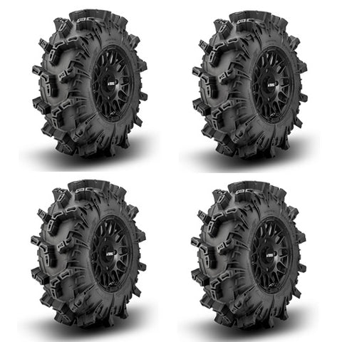 SuperATV Terminator Max Tire & Wheel Kits - Hellfire Black Wheels
