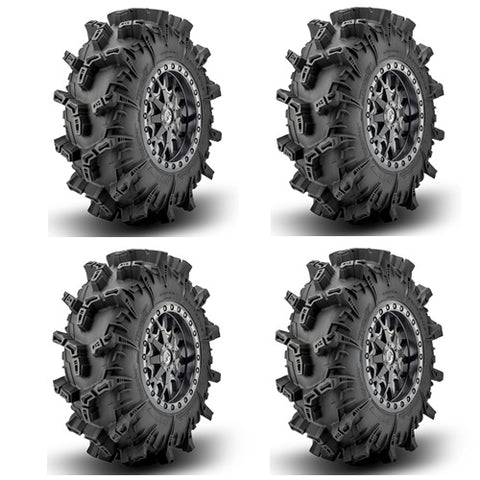 SuperATV Terminator Max Tire & Wheel Kits - MADLock Gunmetal Wheels