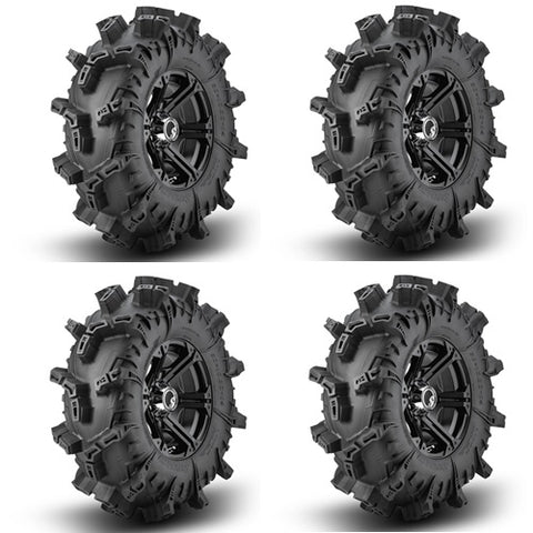 SuperATV Terminator Max Tire & Wheel Kit on Bandit Black Wheels