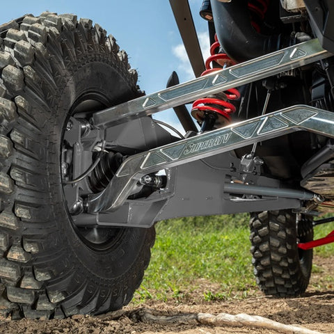 SuperATV Polaris RZR Turbo R Trailing Arms - Gray & Gray