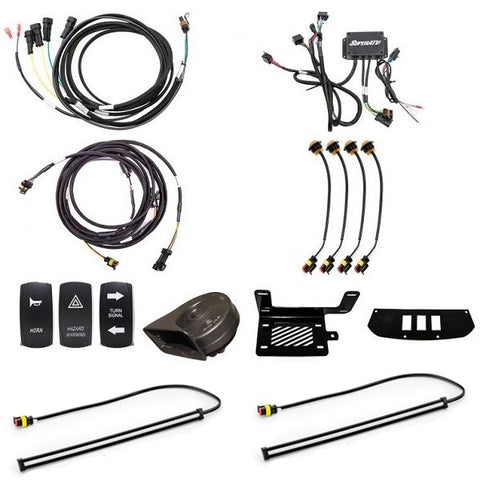 SuperATV Can-Am Maverick Turn Signal & Horn Kit (2013-18) with 12