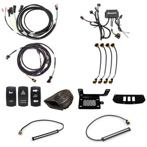 SuperATV Can-Am Maverick Turn Signal & Horn Kit (2013-18) with 6