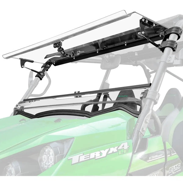 SuperATV Kawasaki Teryx S Scratch Resistant Flip Up Windshield