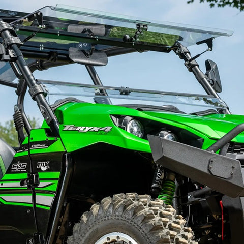 SuperATV Kawasaki Teryx S Scratch Resistant Flip Windshield