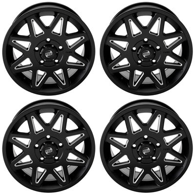 Tusk Tintic Black & Milled Wheel 5/114.3 Set