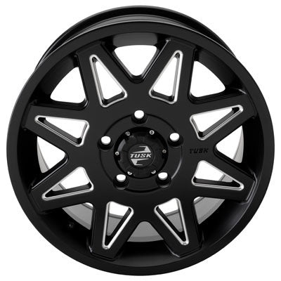 Tusk Tintic Black & Milled Wheels