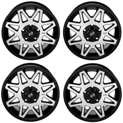 
                  
                    Tusk Tintic Black & Machined Wheel 5/114.3 Set
                  
                