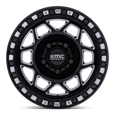 KMC Wheels KS241 TORX Gloss Black Milled Beadlock Wheel