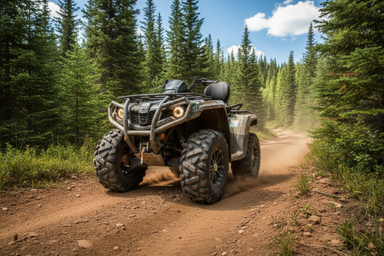 
                  
                    Tusk Trilobite HD Tire on ATV
                  
                