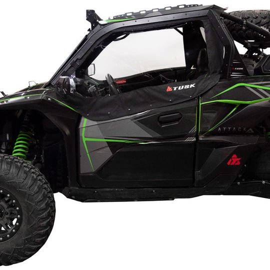 
                  
                    Tusk Kawasaki KRX 1000 Zipperless Upper Door Installed
                  
                