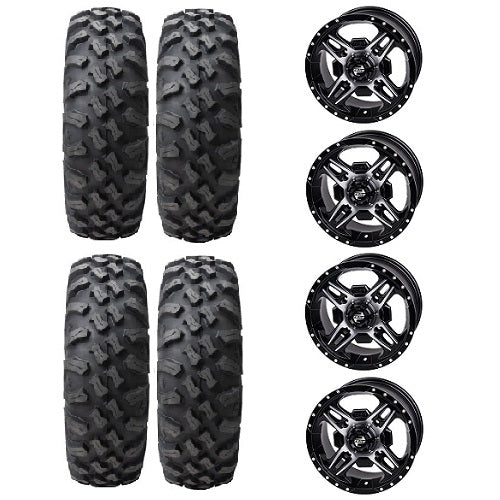 Tusk Megabite 30x10-14 Tires Mounted on Tusk Beartooth Machined 4/156 Wheels
