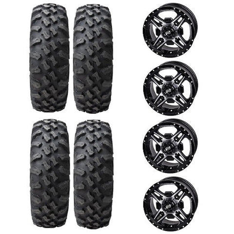 Tusk Megabite 30x10-14 Tires Mounted on Tusk Beartooth Machined 4/137 Wheels